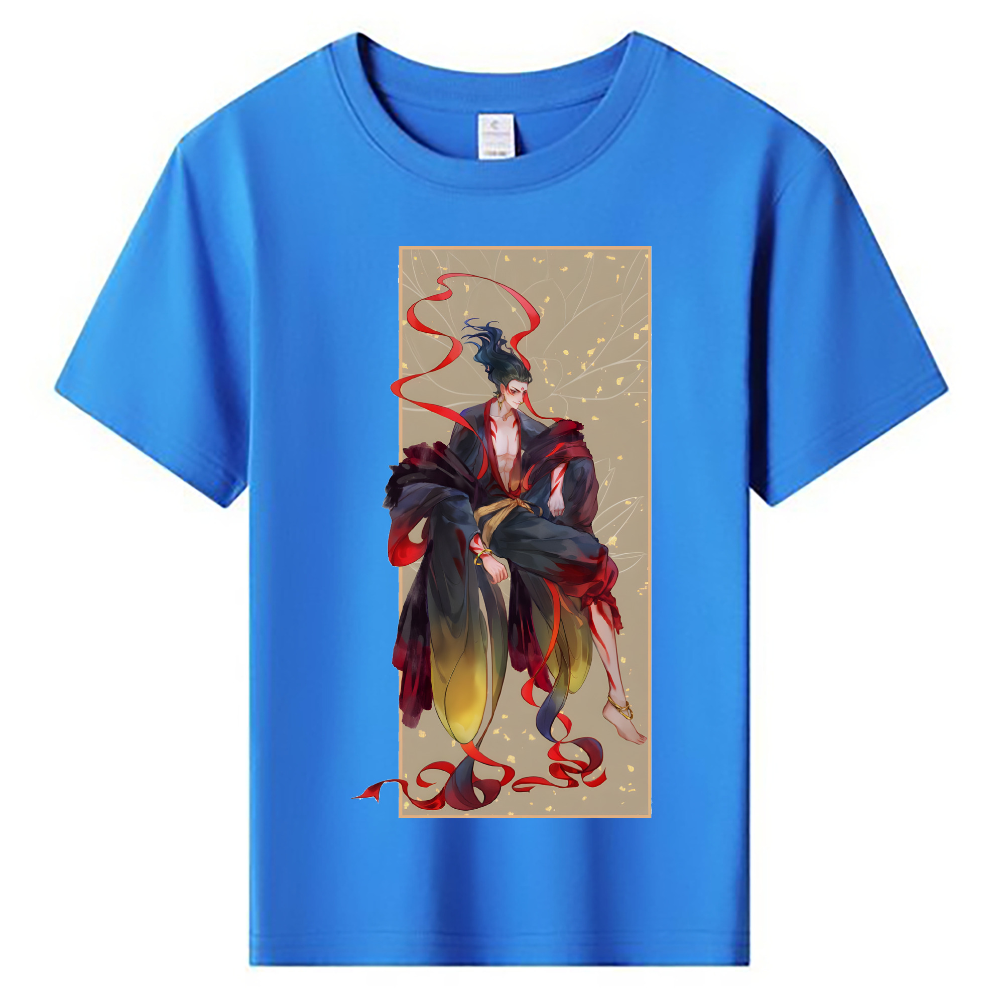 （画像用） Ne Zha 2 ナタ 魔童の大暴れ 綿100％キッズTシャツ（フロントプリント）